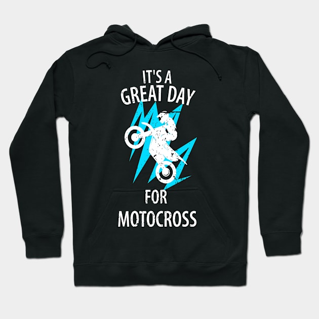 Motocross Biker Freestyle Stunt Hoodie by Johnny_Sk3tch